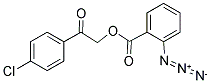 2-(4-CHLOROPHENYL)-2-OXOETHYL 2-AZIDOBENZOATE 结构式