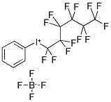 IODONIUM PHENYLTRIDECAFLUOROHEXYL TETRAFLUOROBORATE 结构式