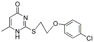 2-([2-(4-CHLOROPHENOXY)ETHYL]THIO)-6-METHYLPYRIMIDIN-4(1H)-ONE 结构式