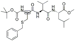 BOC-CYS(BZL)-VAL-LEU-OME 结构式