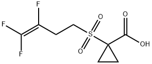 1-[(3,4,4-TRIFLUORO-3-BUTENYL)SULFONYL]CYCLOPROPANECARBOXYLIC ACID 结构式