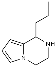 1-丙基-1,2,3,4-四氢-吡咯并[1,2-A]吡嗪 结构式