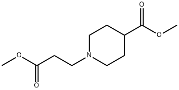 METHYL 1-(3-METHOXY-3-OXOPROPYL)-4-PIPERIDINECARBOXYLATE 结构式