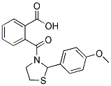 2-([2-(4-METHOXYPHENYL)-1,3-THIAZOLIDIN-3-YL]CARBONYL)BENZOIC ACID 结构式