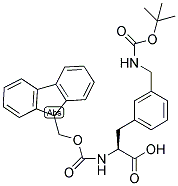 FMOC-L-3-AMINOMETHYLPHE(BOC) 结构式