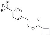 5-CYCLOBUTYL-3-[4-(TRIFLUOROMETHYL)PHENYL]-1,2,4-OXADIAZOLE 结构式