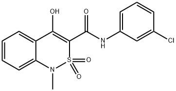 N-(3-Chlorophenyl)-4-hydroxy-1-methyl-2,2-dioxo-1,2-dihydro-2lambda6,1-benzothiazine-3-carboxamide 结构式