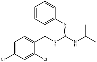 N-(2,4-DICHLOROBENZYL)-N'-ISOPROPYL-N''-PHENYLGUANIDINE 结构式