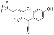 2-[3-CHLORO-5-(TRIFLUOROMETHYL)-2-PYRIDINYL]-2-(4-HYDROXYPHENYL)ACETONITRILE 结构式
