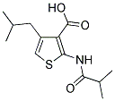 4-ISOBUTYL-2-(ISOBUTYRYLAMINO)THIOPHENE-3-CARBOXYLIC ACID 结构式