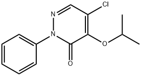 5-CHLORO-4-ISOPROPOXY-2-PHENYL-3(2H)-PYRIDAZINONE 结构式