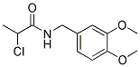 2-CHLORO-N-(3,4-DIMETHOXYBENZYL)PROPANAMIDE 结构式