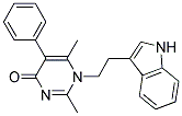 1-[2-(1H-INDOL-3-YL)ETHYL]-2,6-DIMETHYL-5-PHENYLPYRIMIDIN-4(1H)-ONE 结构式