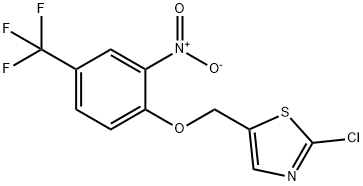 (2-CHLORO-1,3-THIAZOL-5-YL)METHYL 2-NITRO-4-(TRIFLUOROMETHYL)PHENYL ETHER 结构式