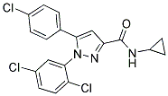 5-(4-CHLOROPHENYL)-N-CYCLOPROPYL-1-(2,5-DICHLOROPHENYL)-1H-PYRAZOLE-3-CARBOXAMIDE 结构式