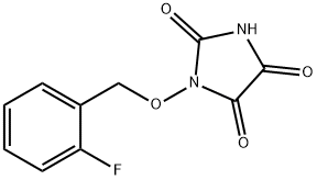 1-[(2-FLUOROBENZYL)OXY]-1H-IMIDAZOLE-2,4,5(3H)-TRIONE 结构式