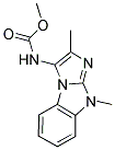 METHYL 2,9-DIMETHYL-9H-IMIDAZO[1,2-A]BENZIMIDAZOL-3-YLCARBAMATE 结构式