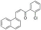 1-(2-CHLOROPHENYL)-3-(1-NAPHTHYL)PROP-2-EN-1-ONE 结构式