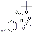 TERT-BUTYL N-(4-FLUOROPHENYL)-N-(METHYLSULFONYL)CARBAMATE 结构式