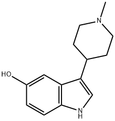 3-(1-甲基-4-哌啶基)-1H-吲哚-5-醇 结构式