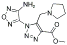 METHYL 1-(4-AMINO-1,2,5-OXADIAZOL-3-YL)-5-(1-PYRROLIDINYLMETHYL)-1H-1,2,3-TRIAZOLE-4-CARBOXYLATE 结构式