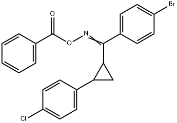 1-(2-[[(Benzoyloxy)imino](4-bromophenyl)methyl]cyclopropyl)-4-chlorobenzene 结构式