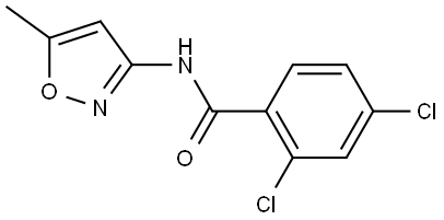 (2,4-Dichlorophenyl)-N-(5-methylisoxazol-3-yl)formamide 结构式