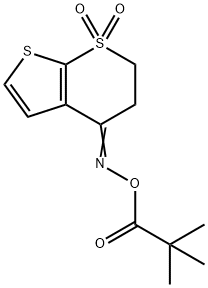 4-([(2,2-DIMETHYLPROPANOYL)OXY]IMINO)-3,4-DIHYDRO-1LAMBDA6-THIENO[2,3-B]THIOPYRAN-1,1(2H)-DIONE 结构式