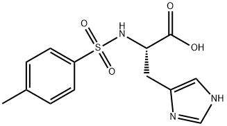 3-(1H-咪唑1-4-基)-2-(4-甲基苯磺酰氨基)丙酸 结构式