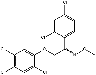 1-(2,4-DICHLOROPHENYL)-2-(2,4,5-TRICHLOROPHENOXY)-1-ETHANONE O-METHYLOXIME 结构式