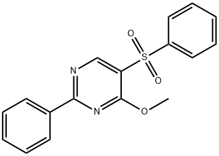 4-METHOXY-2-PHENYL-5-(PHENYLSULFONYL)PYRIMIDINE 结构式