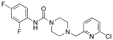 4-[(6-CHLOROPYRIDIN-2-YL)METHYL]-N-(2,4-DIFLUOROPHENYL)PIPERAZINE-1-CARBOXAMIDE 结构式