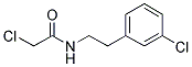 2-CHLORO-N-[2-(3-CHLOROPHENYL)ETHYL]ACETAMIDE 结构式