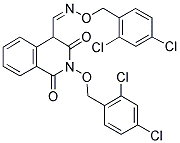 2-[(2,4-DICHLOROBENZYL)OXY]-1,3-DIOXO-1,2,3,4-TETRAHYDRO-4-ISOQUINOLINECARBALDEHYDE O-(2,4-DICHLOROBENZYL)OXIME 结构式