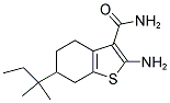 2-氨基-6-三级戊基-4,5,6,7-四氢-1-苯并噻吩-3-甲酰胺 结构式