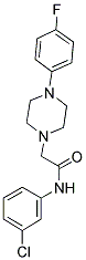 N-(3-CHLOROPHENYL)-2-(4-(4-FLUOROPHENYL)PIPERAZINYL)ETHANAMIDE 结构式