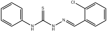 2-[(E)-(2-CHLOROPHENYL)METHYLIDENE]-N-PHENYL-1-HYDRAZINECARBOTHIOAMIDE 结构式