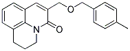 2,3-DIHYDRO-6-[(4-METHYLBENZYLOXY)METHYL]-(1H,5H)-BENZO[IJ]QUINOLIZIN-5-ONE 结构式