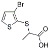 2-[(3-Bromothien-2-yl)sulfanyl]propanoic acid 结构式