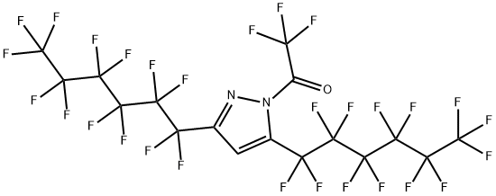 1-TRIFLUOROACETYL-3,5-BIS(TRIDECAFLUORO-1-HEXYL)PYRAZOLE 结构式