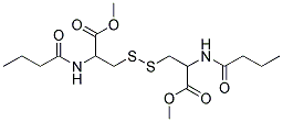 METHYL 2-(BUTYRYLAMINO)-3-([2-(BUTYRYLAMINO)-3-METHOXY-3-OXOPROPYL]DITHIO)PROPANOATE 结构式