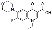 1-ETHYL-7-FLUORO-6-MORPHOLIN-4-YL-4-OXO-1,4-DIHYDROQUINOLINE-3-CARBOXYLIC ACID 结构式