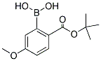 (2-(叔丁氧羰基)-5-甲氧基苯基)硼酸 结构式