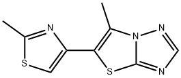 6-METHYL-5-(2-METHYL-1,3-THIAZOL-4-YL)[1,3]THIAZOLO[3,2-B][1,2,4]TRIAZOLE 结构式