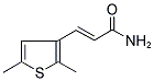 3-(2,5-DIMETHYL-3-THIENYL)ACRYLAMIDE 结构式