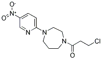 3-CHLORO-1-[4-(5-NITROPYRIDIN-2-YL)-1,4-DIAZEPAN-1-YL]PROPAN-1-ONE 结构式