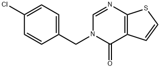 3-(4-CHLOROBENZYL)THIENO[2,3-D]PYRIMIDIN-4(3H)-ONE 结构式