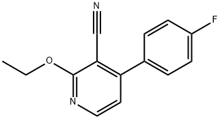 2-Ethoxy-4-(4-fluorophenyl)nicotinonitrile 结构式