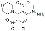 4-[3-CHLORO-5-(1-METHYLHYDRAZINO)-2,6-DINITROPHENYL]MORPHOLINE 结构式