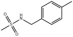 N-(4-甲基苄基)甲烷磺酰胺 结构式